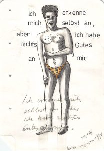 Ich erkenne mich selbst an, aber ich habe nicht Gutes an mir - I acknowledge myself, but I don't have anything good about me